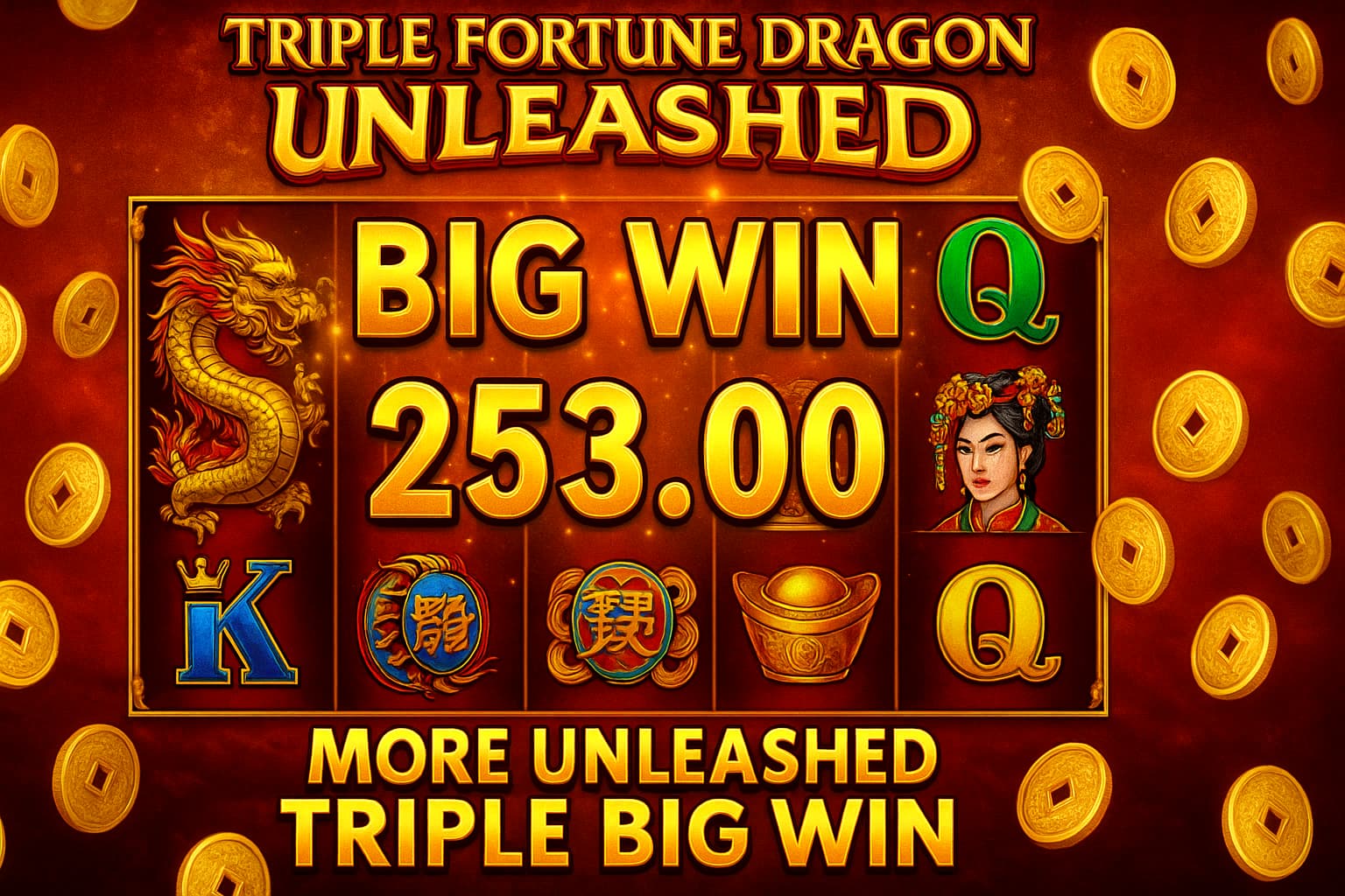 Triple Fortune Dragon Unleashed: como ganhar mais unleashed, triple, big win